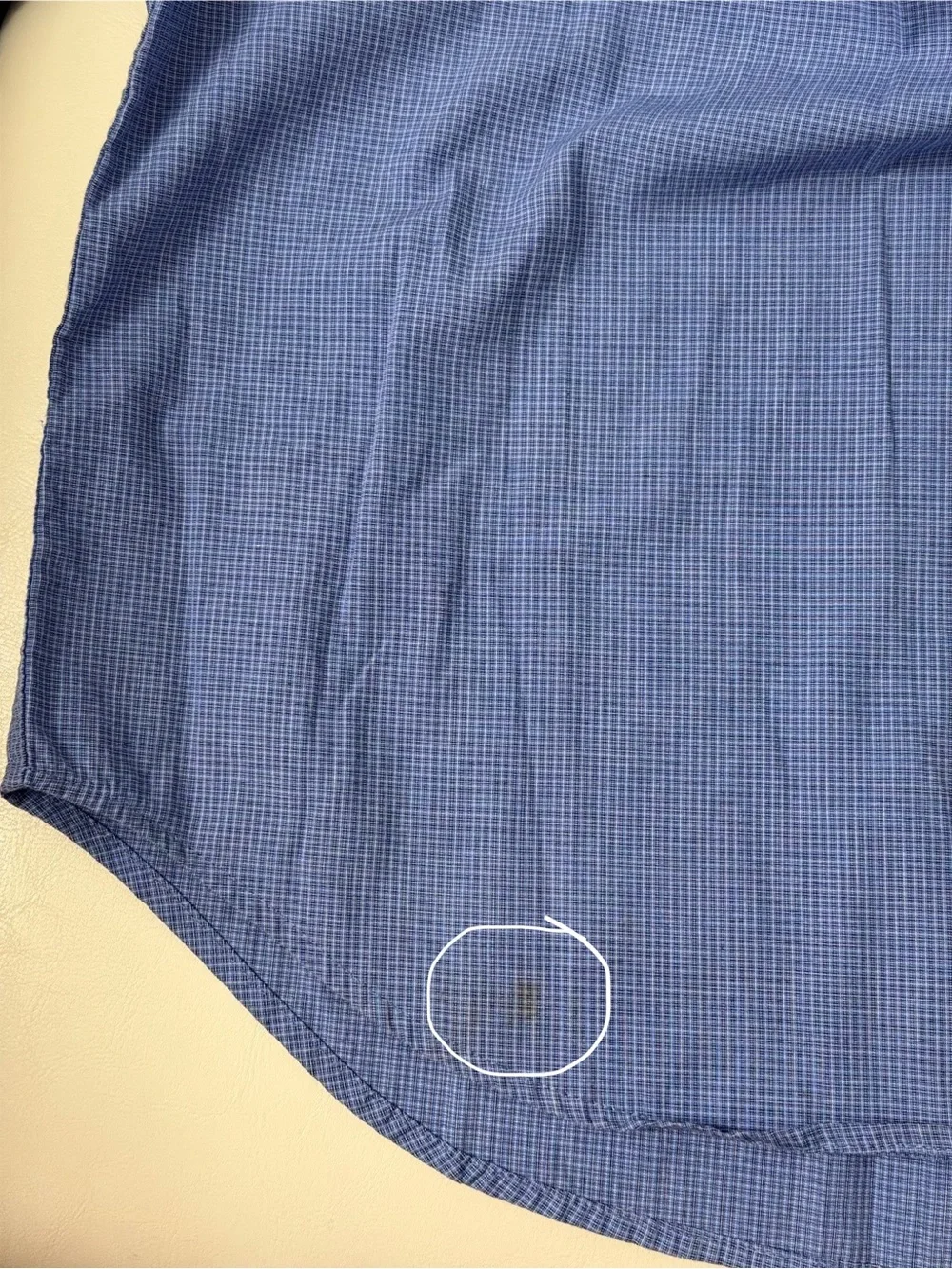 Banana Republic Blue Micro-Check Dress Shirt